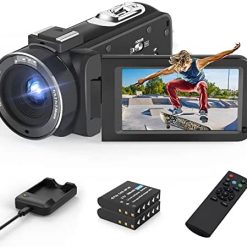 Video Camera 2.7K Camcorder 30FPS 36MP 3.0 Inch IPS Touch Screen Vlogging Camera for YouTube IR Night Version Camcorder Digital Camera with 2.4G Remote Control and Battery Charger