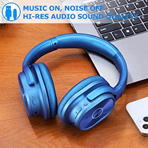 zihnic ANC 919 Blue Bluetooth headphone