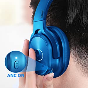 zihnic ANC 919 Blue Bluetooth headphone