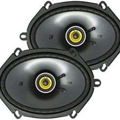 KICKER CS Series CSC68 6 x 8 Inch Car Audio System Speaker, Black (2 Pack)
