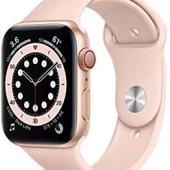 Apple Watch Series 6 (GPS + Cellular, 44mm) - Gold Aluminum Case with Pink Sand Sport Band