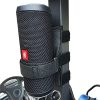 HomeMount Portable Speaker Mount for Golf Cart Accessories - Adjustable Strap Fits Bluetooth Wireless Speaker Strap Attachment to Railing/Cross bar/Frame Black