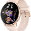 Round Smart Watches for Women, 2022 HD LCD Smartwatch iPhone/Samsung Compatible, IP68 Waterproof Fitness Watch Monitor for Heart Rate, Blood Oxygen, Sleep, Activity Tracker with Steps, Calories