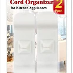 2 Pack Cord Organizer for Kitchen Appliances, Cord Wrap Cord Holder Cable Organizer Assecories for Storage Small Home Appliances, Mixer, Coffee Maker (White)