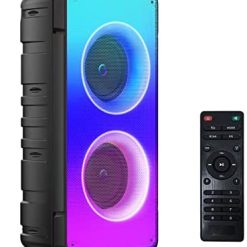 Bluetooth Speakers, 60W(80W Peak) Portable Loud Wireless Stereo Speaker with Rich Bass, Bluetooth 5.0, FM Radio, Colorful Lights, TWS Pairing, 10000mAh Battery, Outdoor Speaker for Home Party Gifts