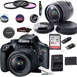 EOS Rebel T100 Digital SLR Camera with 18-55mm Lens Kit + Expo Basic Accessories Bundle