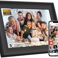 FRAMEO 10.1 Inch Smart WiFi Digital Photo Frame 1920x1200 FHD IPS LCD Touch Screen, Auto-Rotate, 16GB Storage, Support SD Card & USB Drive, Share Moments Instantly via Frameo App from Anywhere