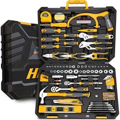 Hi-Spec 143piece Home & Garage Mechanics Tool Kit Set. Complete Essential Hand Tools for DIY Repairs