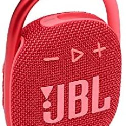 JBL Clip 4 - Portable Mini Bluetooth Speaker, Big Audio and Punchy bass, Integrated Carabiner, IP67 Waterproof and dustproof, 10 Hours of Playtime, Speaker for Home, Outdoor and Travel - (Red)