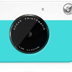 KODAK Printomatic Digital Instant Print Camera - Full Color Prints On ZINK 2x3" Sticky-Backed Photo Paper (Blue) Print Memories Instantly