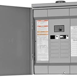 Square D by Schneider Electric HOM1224M100PRB Homeline 100 Amp 12-Space 24-Circuit Outdoor Main Breaker Load Center (Plug-on Neutral Ready),