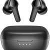 Wireless Earbuds,Deep Bass Hi-Fi Stereo Bluetooth Headphones Loud Sound with 4 Microphones Call Noise Cancelling,Light-Weight Comfortable,USB-C Fast Charge,Waterproof for Sports,Work