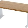 Yamazaki Home Wood-Top Stackable Kitchen Rack-Modern Counter Shelf Organizer, White