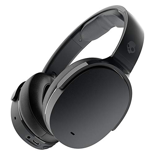Skullcandy Hesh ANC Wireless Over-Ear Headphones, Active Noise Cancelling, Wireless Charging 22 Hours Battery Life - True Black