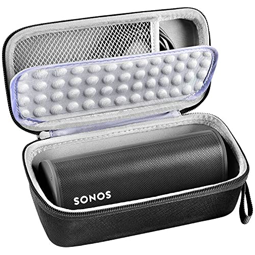 Speaker Case Compatible with Sonos Roam WLAN & Bluetooth Portable Smart Speaker, Travel Carrying Protective Holder Box for Roam Smart Speaker Accessories -Black, Box Only