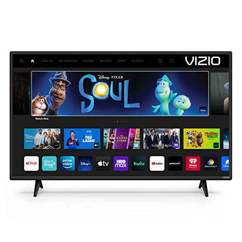 VIZIO 43-inch D-Series Full HD 1080p Smart TV with Apple AirPlay and Chromecast Built-in, Screen Mirroring for Second Screens, & 150+ Free Streaming Channels, D43f-J04, 2021 Model