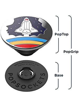 PopSockets PopTop with Base and grip separated to show how the top can be changed or swapped.