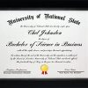 8.5x11 Black Gallery Certificate and Document Frame - Wide Molding - Includes Both Attached Hanging Hardware and Desktop Easel - Award, Certificates, Documents, a Diploma, or a Photo 8.5 x 11