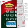 Command Outdoor Light Clips, Clear, 20-Clips, 24-Strips, Decorate Damage-Free