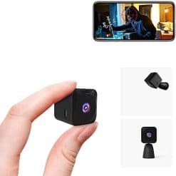 Spy Camera WiFi Mini Hidden Camera 4K HD Clear Live Video Long Standby Time Tiny Spy Cam Compact Indoor Wireless Hidden Security Camera with Phone App Easy Setup Smallest Home Surveillance Nanny Cam