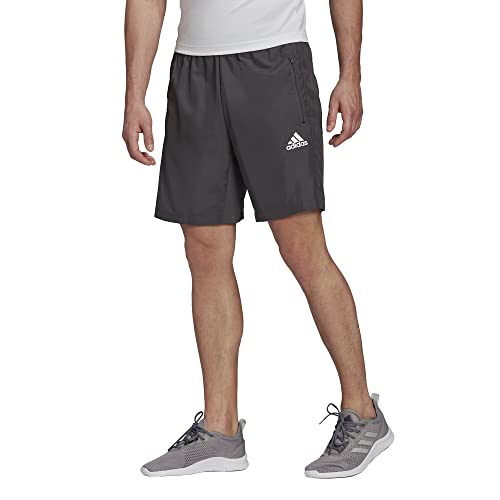 adidas Men's AEROREADY Designed 2 Move Woven Sport Shorts, Grey Six, Medium