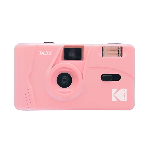 Kodak M35 35mm Film Camera, Reusable, Focus Free, Easy to Use, Build in Flash and Compatible with 35mm Color Negative or B/W Film (Film and AAA Battery NOT Included) (Candy Pink)