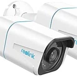 REOLINK 4K Outdoor Cameras for Home Security, Surveillance IP PoE Camera, Smart Human/Vehicle Detection, Work with Smart Home, Timelapse, Up to 256GB Micro SD Card Supported, RLC-810A (Pack of 2)