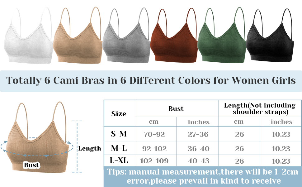 cami bras for women