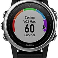 Garmin fēnix 5S, Premium and Rugged Smaller-Sized Multisport GPS Smartwatch, Silver/Black, (Renewed)