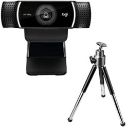Logitech C922 Pro Stream Webcam 1080P Camera for HD Video Streaming & Recording 720P at 60Fps with Tripod Included