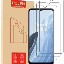 (3-Packs) PULEN for OnePlus Nord N300 Screen Protector,9H Hardness Bubble Free HD Clear Anti-scratch Case Friendly Tempered Glass