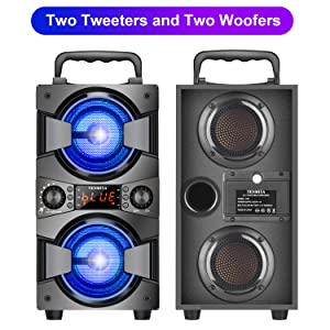 bluetooth_speakers_portable_wireless_with_radio_lights_subwoofer_outdoor_home_party_karaoke_machine