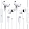 Togkun Wired Earbuds Headphones, Earphones in-Ear with Microphone and Call Controller, Noise Isolating, Bluetooth, Compatible with iPhone 14/13/12/11/X/SE/8P/8/7P/7(2 Pack)
