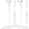 2 Pack for Apple EarPods Headphones with Lightning Connector Wired Earbuds Wired Headphones (Built-in Microphone & Volume Control) Compatible with iPhone 13/12/11 Pro Max/XS/XR/X/7/8 Plus/iPad/iPod