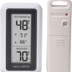 AcuRite Digital Thermometer with Indoor and Outdoor Temperature and Daily High and Lows (00424CA)