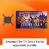 Amazon Fire TV 65" Omni Series 4K UHD smart TV bundle with Full Motion Wall Mount and Red Remote Cover