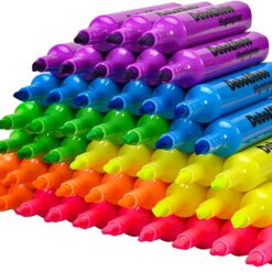 Dabo & Shobo Highlighters Set of 48,Colored Markers And Beautiful Combination Set Liquid Ink Fast Drying And Not Easy To Fade Are Suitable For Classroom, Office And Shop Short Style