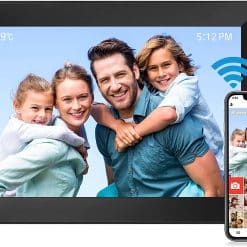 Digital Photo Frame 10.1 Inch, Bestdon Smart WiFi Cloud Digital Picture Frame, IPS Touch Screen, Auto-Rotate, 16GB Storage, Instantly Share Photos or Vedios Via BIU Frame Free App - Black