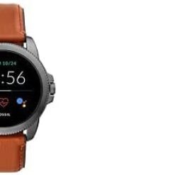 Fossil Men's Gen 5E 44mm Stainless Steel Touchscreen Smartwatch with Alexa, Speaker, Heart Rate, Activity Tracking and Smartphone Notifications