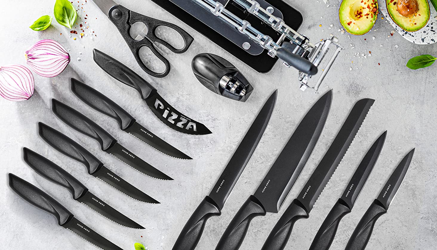 knife set, kitchen accessories, kitchen knife set, knives set, apartment essentials