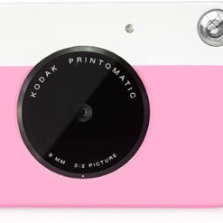 KODAK Printomatic Digital Instant Print Camera - Full Color Prints On ZINK 2x3" Sticky-Backed Photo Paper (Pink) Print Memories Instantly