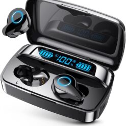 NIPELL Wireless Earbuds, Bluetooth 5.2 Headphones with 1800mAh Charging Case - 88Hrs Play Time - Cell Phones Charging Function, Built-in Microphone IPX5 Waterproof Hifi Stereo Earphone for iOS/Android