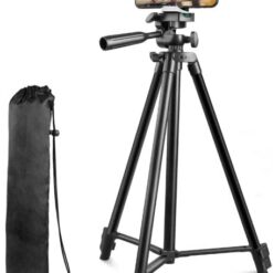 Torjim Phone Tripod, 50-inch Extendable and Lightweight Aluminum Tripod Stand with Phone Clip, Portable Travel Tripod for Photography, Video Recording, Vlogging, and More