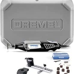 Dremel 4000-2/30 High Performance Rotary Tool Kit- 2 Attachments & 30 Accessories- Grinder, Sander, Engraver- Perfect for Routing, Black, Full Size, 32 Piece Kit , Gray
