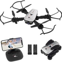 Drones with Camera for Adults/Kids/Beginners - FPV Drone with Camera 1080P Live Video Drones for Kids with 1 Key Fly/Land/Return Design Drones for Adults with 360° Flip/Custom Path/164fts Range RC Drone with Voice/Gesture/Gravity Control Gift Ideas