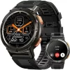 AMAZTIM Smart Watches for Men,60 Days Extra-Long Battery, 50M Waterproof,Rugged Military (Answer/Make Calls), Fitness Tracker, 1.43" Ultra HD AMOLED, AI Voice Assistant/Blood Pressure/Sleep Monitor
