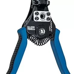 Klein Tools 11063W Wire Cutter / Wire Stripper, Heavy Duty Automatic Wire Stripper Tool for 8-20 AWG Solid and 10-22 AWG Stranded Electrical Wire, Blue/Black