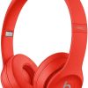 Beats Solo3 Wireless On-Ear Headphones - Apple W1 Headphone Chip, Class 1 Bluetooth, 40 Hours of Listening Time, Built-in Microphone - Red (Latest Model)