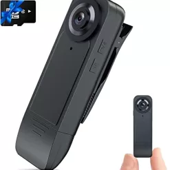 Brathird Mini Body Camera 32GB Mini Spy Nanny Cam 1080P Hidden Body Camera with Night Vision 6H Auto overwrite 1000mA