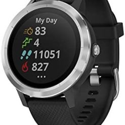 Garmin Vivoactive 3 GPS Smartwatch with Built-in Sports Apps - Black/Silver (Renewed)